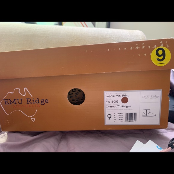 New Emu Ridge Australia Sophie Mini Leopard Print Women’s Winter Boots SZ 9 - Picture 5 of 13